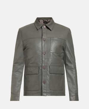 Кожаный пиджак , серый Muubaa
