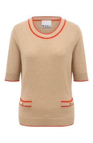 Кашемировый пуловер Weill. Цвет: бежевый