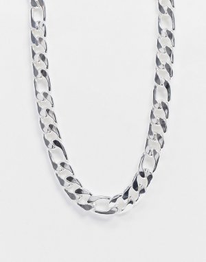 Массивная серебристая цепочка -Серебряный Chained & Able