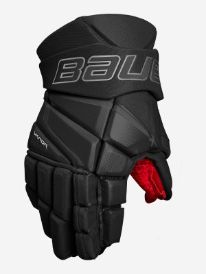 Перчатки хоккейные детские Vapor 3X INT, Черный Bauer. Цвет: черный