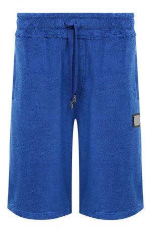 Хлопковые шорты Dolce & Gabbana. Цвет: синий