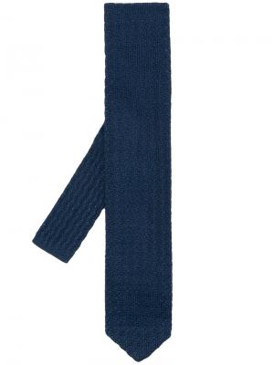 Классический галстук Doppiaa. Цвет: синий