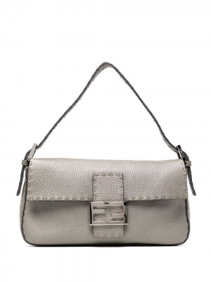 2000 Selleria Baguette handbag Fendi Pre-Owned. Цвет: серый
