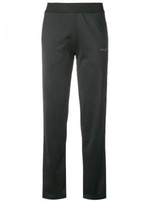 Декорированные брюки с полосками по бокам Gaelle Bonheur. Цвет: черный