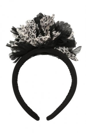 Ободок для волос Dolce & Gabbana. Цвет: чёрно-белый