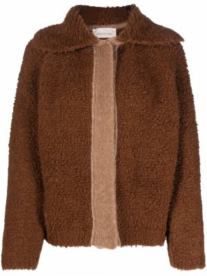 Куртка из овчины Chiara Bertani. Цвет: коричневый