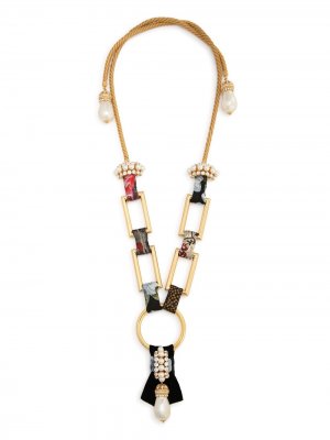Декорированное колье Dolce & Gabbana. Цвет: золотистый