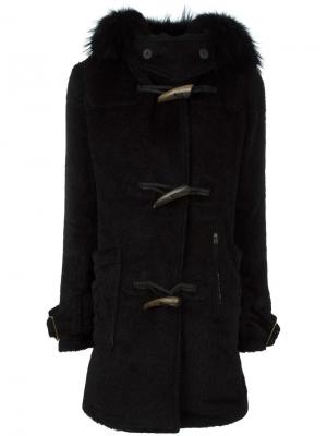 Пальто с капюшоном L.G.B.. Цвет: чёрный