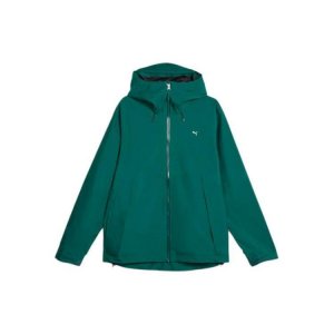 Solid Color Zip-Up Long Sleeve Jacket Unisex Jackets Green 620838-43 Puma