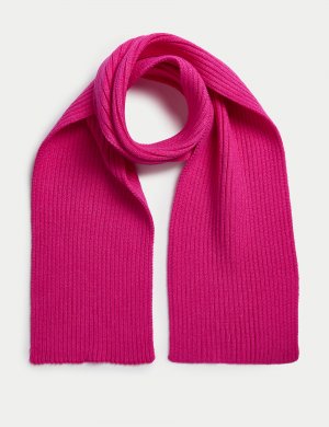Детский однотонный шарф (1–13 лет) , ярко-розовый Marks & Spencer