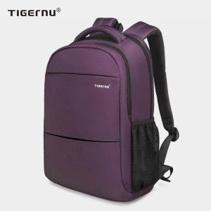 Модный женский рюкзак фиолетовый противоугонный 15,6-дюймовый для ноутбука водонепроницаемый дорожный школьный сумки Tigernu