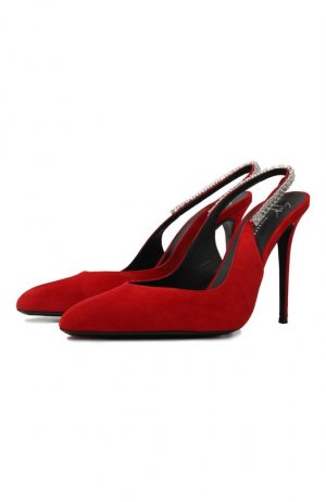 Замшевые туфли Giuseppe Zanotti Design. Цвет: красный