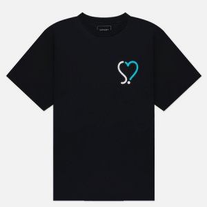 Мужская футболка Heart Wide SOPHNET.. Цвет: чёрный