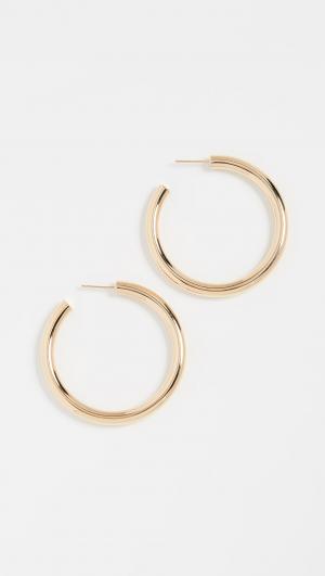 Lou Medium Hoop Earrings Jennifer Zeuner Jewelry