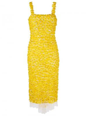 Floral midi dress Isabela Capeto. Цвет: жёлтый и оранжевый