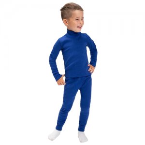 Комплект для мальчика термо (водолазка, кальсоны), цвет тёмно-синий, рост 128 см (34) нет бренда. Цвет: синий