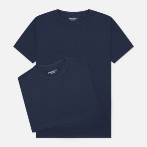 Комплект мужских футболок Crew Neck 2-Pack Hackett. Цвет: синий