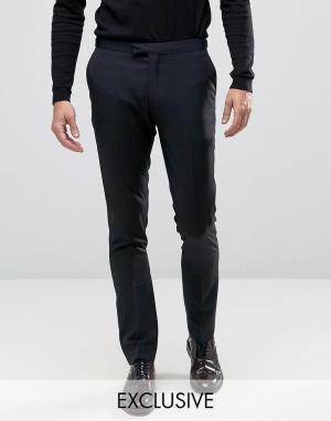 Облегающие брюки Number Eight Savile Row. Цвет: черный