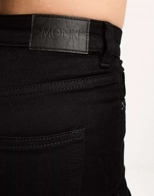 Черные джинсы скинни с завышенной талией Oki Monki