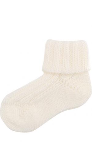Шерстяные носки Catya. Цвет: белый