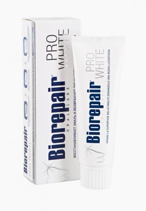 Зубная паста Biorepair сохраняющая белизну Pro White. Цвет: белый
