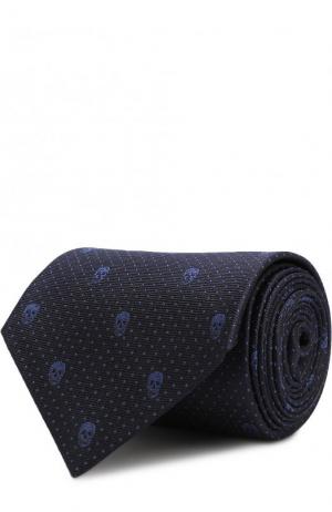 Шелковый галстук Alexander McQueen. Цвет: синий