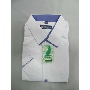 Школьная рубашка , размер 34, белый, синий Brostem. Цвет: белый/синий