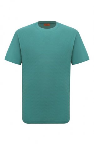 Хлопковая футболка Missoni. Цвет: зелёный