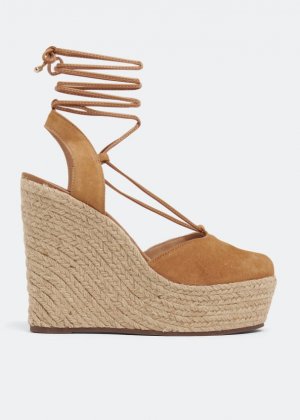 Сандалии SCHUTZ Platform wedge sandals, коричневый