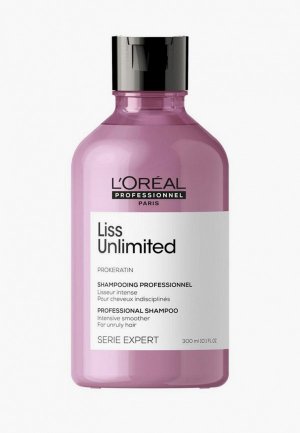 Шампунь LOreal Professionnel L'Oreal Serie Expert Liss Unlimited для непослушных волос, 300 мл. Цвет: прозрачный