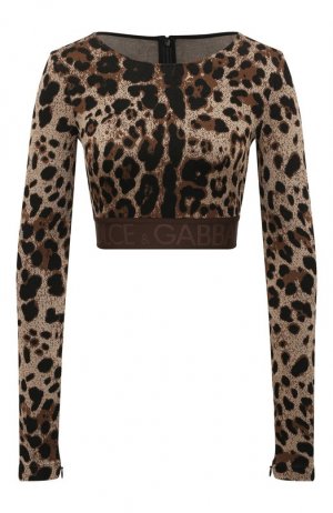 Топ Dolce & Gabbana. Цвет: леопардовый