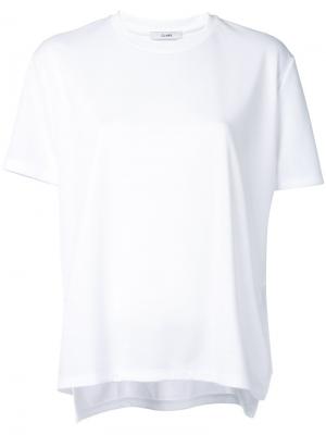 Объемная футболка Clane. Цвет: белый