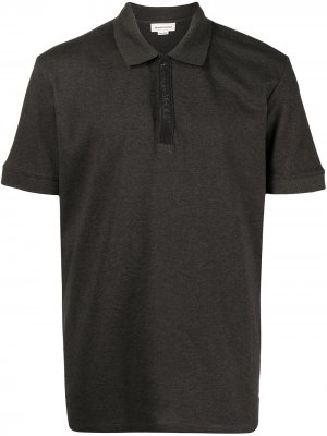 Рубашка поло с логотипом Alexander McQueen. Цвет: 0902 charcoal grey
