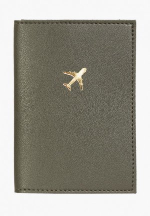 Обложка для паспорта Kokosina. Цвет: хаки