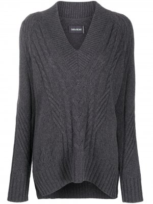 Кашемировый свитер Elly Zadig&Voltaire. Цвет: серый