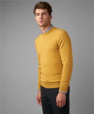 Пуловер трикотажный KWL-0678-1 YELLOW HENDERSON. Цвет: желтый
