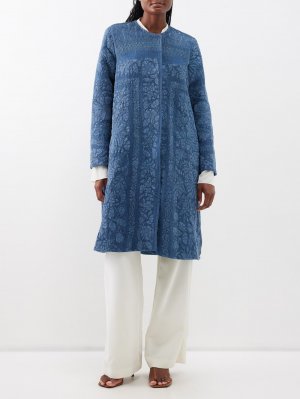 Пальто tanita из переработанного хлопка xix века , синий By Walid