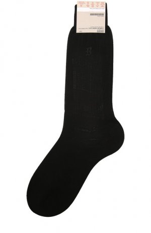 Хлопковые носки Brioni. Цвет: чёрный