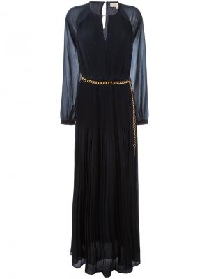 Длинное платье Michael Kors. Цвет: синий