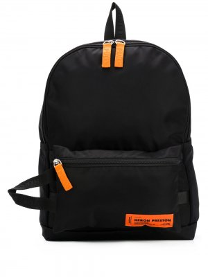 Рюкзак с логотипом и верхней ручкой Heron Preston. Цвет: черный