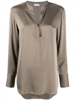 Блузка-трапеция с длинными рукавами Filippa K. Цвет: серый