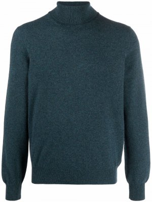 Кашемировый свитер с высоким воротником Caruso. Цвет: petrol