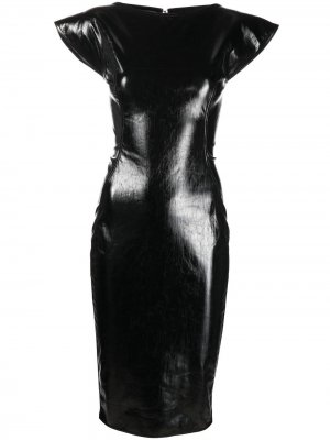 Платье миди с короткими рукавами Rick Owens. Цвет: черный