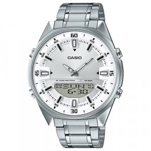Наручные часы AMW-830D-7A, серебряный CASIO. Цвет: серебристый