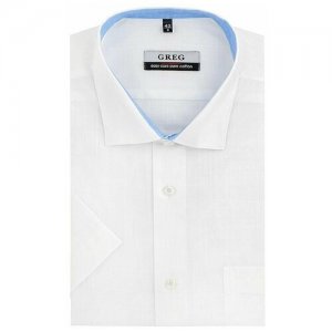 Рубашка , размер 54, белый GREG. Цвет: белый
