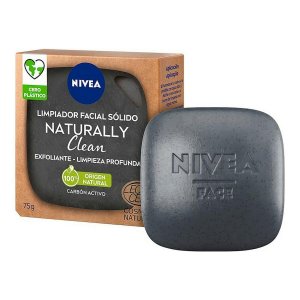 Naturally Clean Очищающее средство для лица Твердое отшелушивающее с активированным углем (75г) Nivea