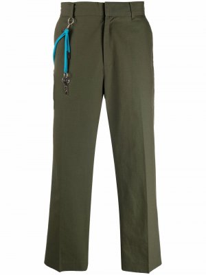 Укороченные брюки с подвеской Viktor & Rolf. Цвет: зеленый