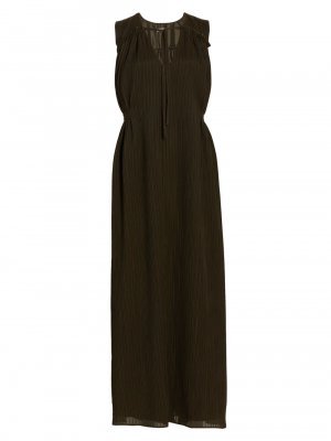 Плиссированное платье-шатер Emmy , оливковый Deveaux New York