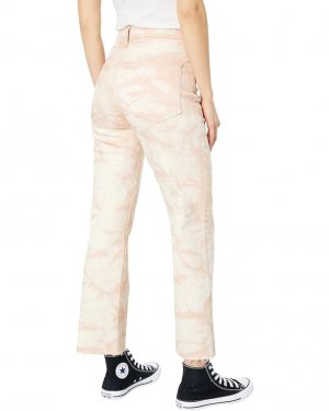 Брюки Alexxis Vintage High-Rise Straight Crop in Tie-Dye Mauve Orchid, цвет Orchid AG Jeans