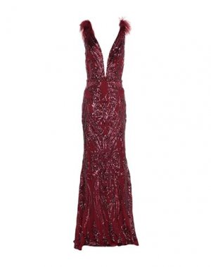 Длинное платье JOVANI. Цвет: красно-коричневый